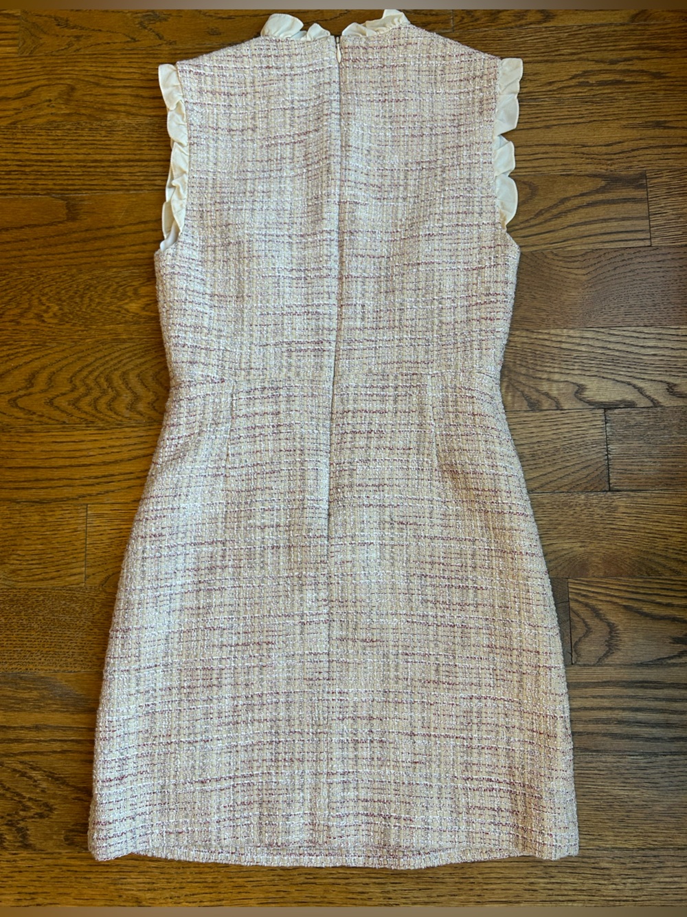 Sandro Morgan Ruffled Tweed Mini Dress size FR 36/US 4 - Picture 4 of 9